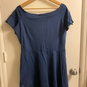 Navy Blue Sarin Mathews Skater Dress